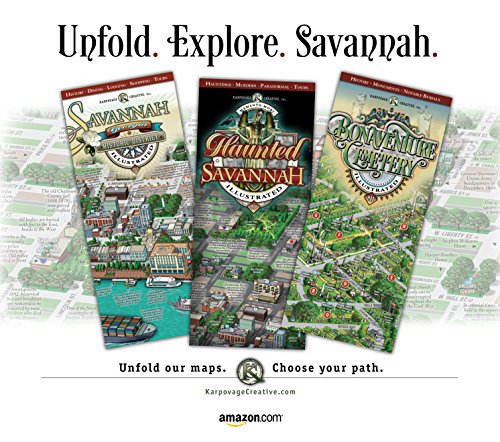 Savannah Historic District Illustrated Map.