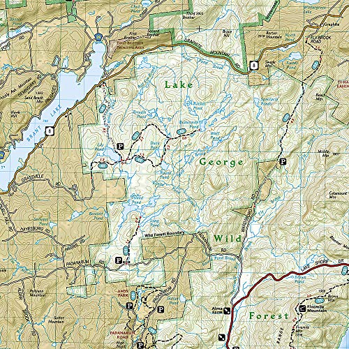 Lake George, Great Sacandaga: Adirondack Park Map (National Geographic Trails Illustrated Map, 743)