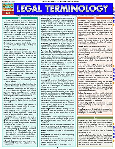 Legal Terminology (Quick Study: Law)