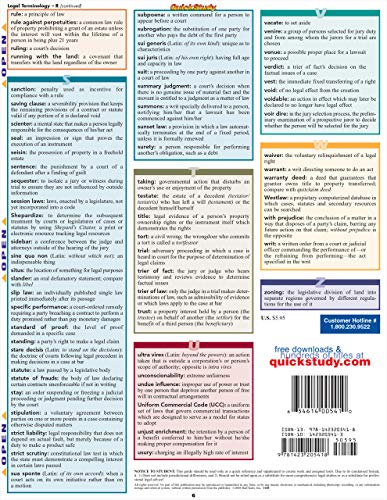 Legal Terminology (Quick Study: Law)