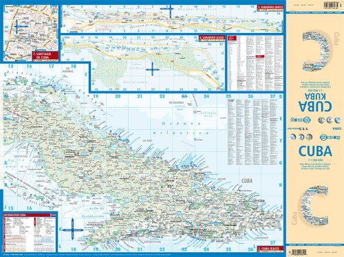 Laminated Cuba Map by Borch (English Edition)