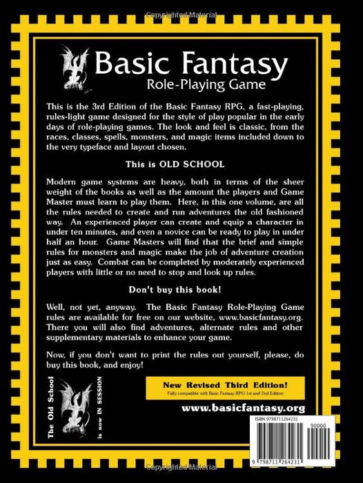 Basic Fantasy Role-Playing Game 3rd Edition