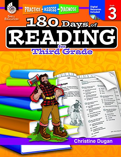 180 Days of Practice for Third Grade (Set of 3), 3rd Grade Workbooks for Kids Ages 7-9, Includes 180 Days of Reading, 180 Days of Writing, 180 Days of Math