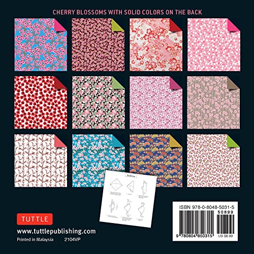 Origami Paper 200 sheets Cherry Blossoms 6" (15 cm)