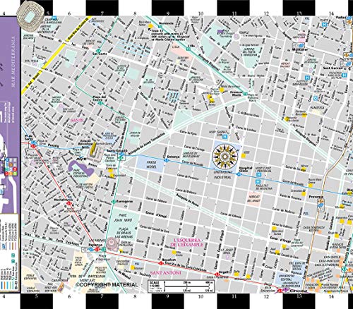 Streetwise Barcelona Map - Laminated City Center Street Map of Barcelona, Spain (Michelin Streetwise Maps)