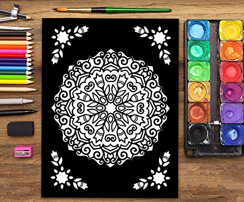 Mandalas At Midnight: A Mandala Coloring Book