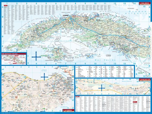 Laminated Cuba Map by Borch (English Edition)