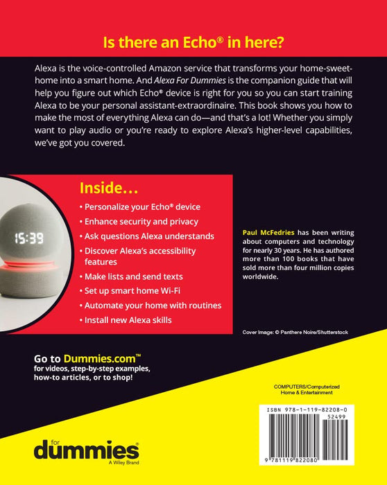 Alexa For Dummies (For Dummies (Computer/Tech))