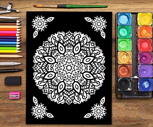 Mandalas At Midnight: A Mandala Coloring Book