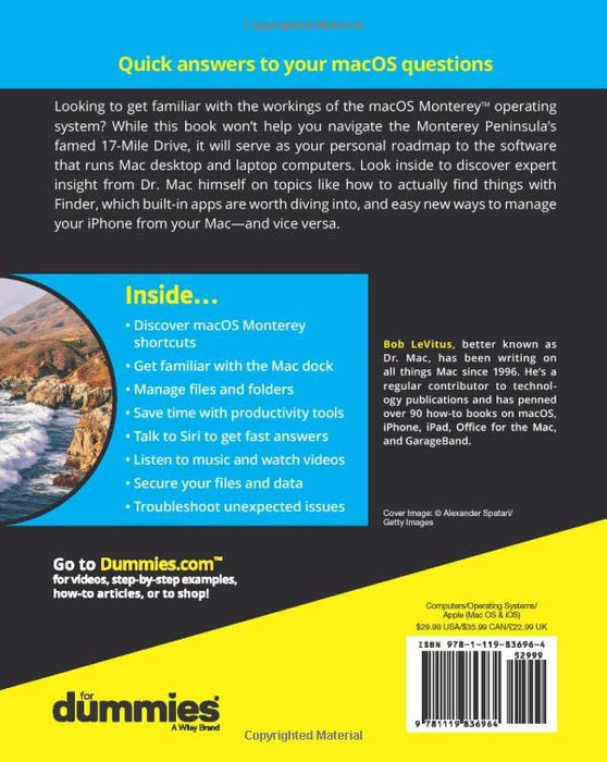 macOS Monterey For Dummies (For Dummies (Computer/Tech))