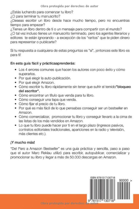 Del Paro a Amazon Bestseller (Spanish Edition)