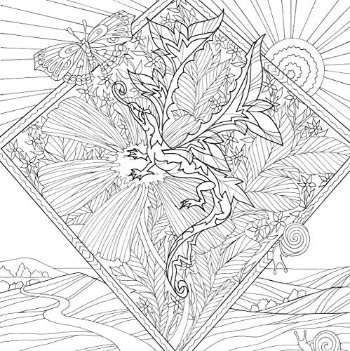 Dragons Adult Coloring Book (31 stress-relieving designs) (Studio Series: Artist's Coloring Book)