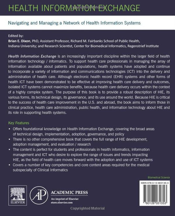 Health Information Exchange: Navigating and Managing a Network of Health Information Systems