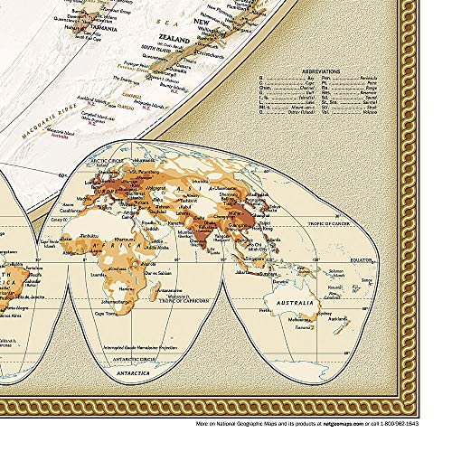 National Geographic World Wall Map - Executive - Laminated (Enlarged: 73 x 48 in) (National Geographic Reference Map)