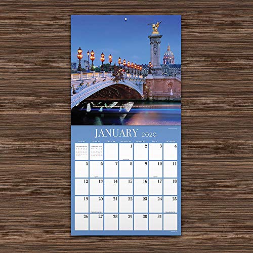 2020 Paris Wall Calendar