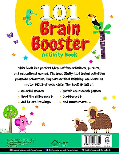 101 Brain Booster Activity Book : Fun Activity Book For Children (101 Fun Activities)