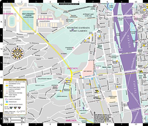 Streetwise Prague Map - Laminated City Center Street Map of Prague, Czech Republic