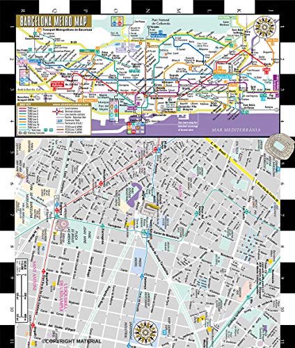 Streetwise Barcelona Map - Laminated City Center Street Map of Barcelona, Spain (Michelin Streetwise Maps)