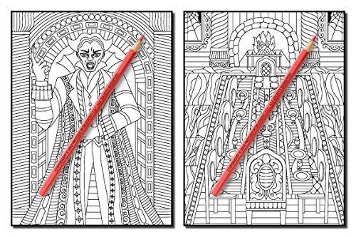 Haunted House: An Adult Coloring Book with Scary Monsters, Creepy Scenes, and a Spooky Adventure