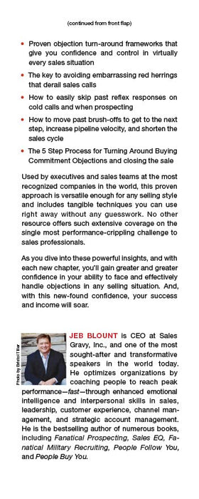 Objections: The Ultimate Guide for Mastering The Art and Science of Getting Past No (Jeb Blount)