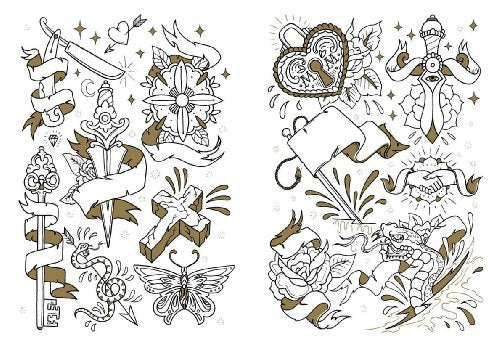 Tattoo Colouring Book