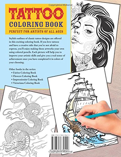 Tattoo Coloring Book: A Fantastic Selection of Exciting Imagery (Chartwell Coloring Books, 4)