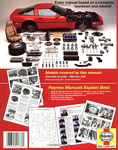 Chevrolet Corvette (84-96) Haynes Repair Manual (Does not include information specific to ZR-1 models. Includes thorough vehicle coverage apart from the specific exclusion noted)