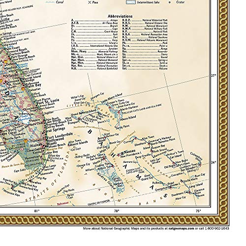 National Geographic United States Wall Map - Executive (Poster Size: 36 x 24 in) (National Geographic Reference Map)